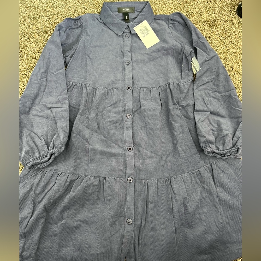 Brand new corduroy shirt dress